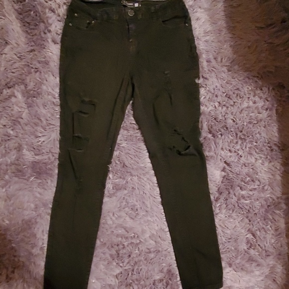 Ci Sono Denim - 🖤 Black Distressed Skinny Jeans